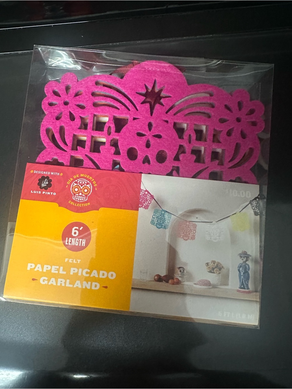 Felt Papel Picado Garland - Festive Day of the Dead Decor
